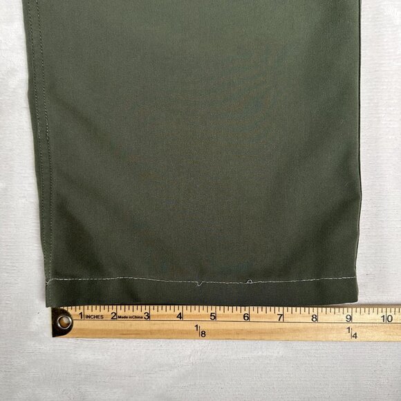Figs Scrub Pants Women Size XL / S Olive Green Drawstring Slash Pockets W33 L23 - Picture 4 of 8